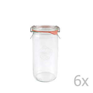 Sada 6 zavařovacích sklenic Weck Zylinder, 340 ml