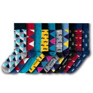 Sada 10 párů ponožek Black & Parker London Brixton, vel. 37 - 43