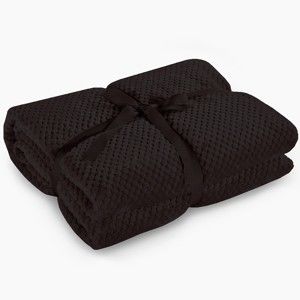 Černá deka z mikrovlákna DecoKing Henry, 70 x 150 cm
