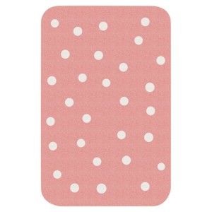 Dětský růžový koberec Zala Living Dots, 67 x 120 cm