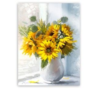 Obraz Styler Canvas Flowers Sunflowers, 60 x 80 cm