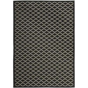 Černý koberec vhodný i do exteriéru Safavieh Gwen, 170 x 121 cm