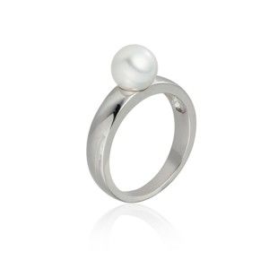 Perlový prsten Nova Pearls Copenhagen Jeanne White, vel. 50