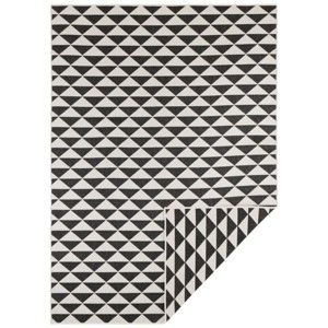 Černo-krémový oboustranný koberec vhodný i na ven Bougari Tahiti, 120 x 170 cm