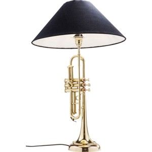 Stolní lampa z leštěné mosazi Kare Design Trumpet