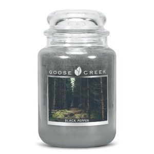 Vonná svíčka ve skleněné dóze Goose Creek Černý Pepř, 150 hodin hoření