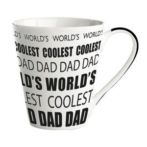 Porcelánový hrnek KJ Collection World’s Coolest Dad, 300 ml