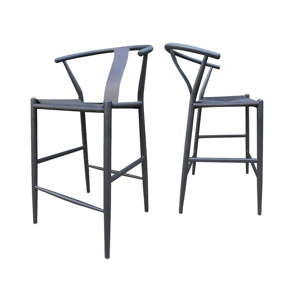 Černá barová židle Canett Alto