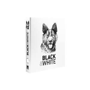 Kroužkový pořadač Makenotes Hound Black & White