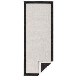 Černo-krémový venkovní koberec NORTHRUGS Panama, 80 x 150 cm