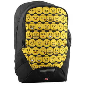 Černo-žlutý školní batoh LEGO® Minifigures Heads