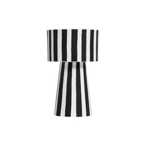 Černo-bílá keramická váza OYOY Toppu, ⌀ 24 cm