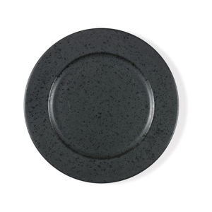 Černý kameninový mělký talíř Bitz Basics Black, ⌀ 27 cm