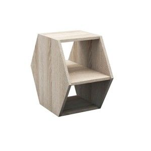 Příruční stolek s úložným prostorem Hexagon