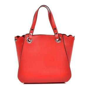 Červená kožená kabelka Luisa Vannini Dura