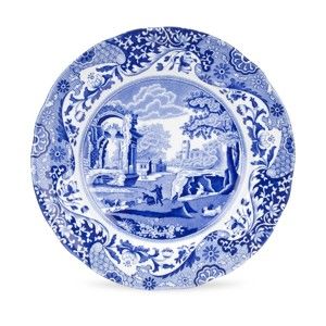 Sada 4 bílomodrých talířů Spode Blue Italian, ø 23 cm