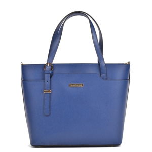 Modrá kožená kabelka Mangotti Bags Francesca
