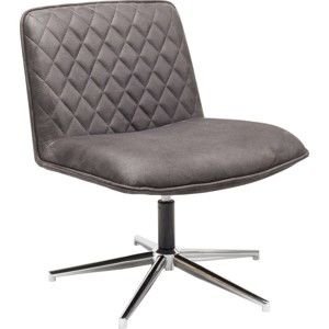 Šedá židle Kare Design Swivel Chair Honk