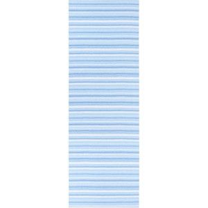 Modro-bílý běhoun vhodný do exteriéru Narma Hullo, 70 x 300 cm