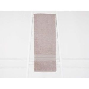 Šedý bavlněný ručník Madame Coco Emily Mia, 70 x 140 cm