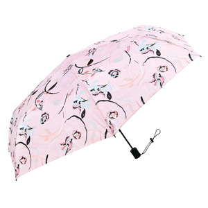 Skládací růžový deštník Miss Étoile Flowery, ø 87 cm