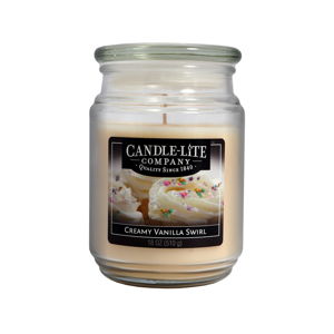 Vonná svíčka ve skle s vůní vanilky Candle-Lite, doba hoření až 110 hodin