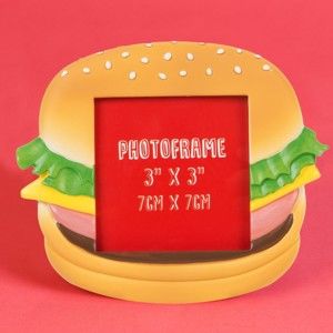 Fotorámeček ve tvaru cheeseburgeru Just 4 Kids Fast Food Cheeseburger