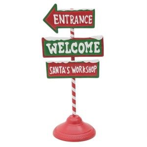 Vánoční dekorace ve tvaru cedule InArt Welcome Sign