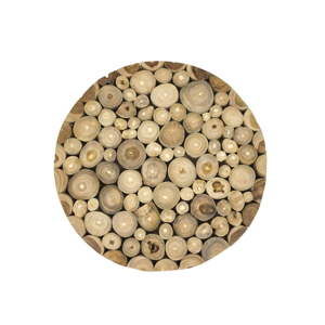 Nástěnný obraz z teakového dřeva Moycor Spheres, ⌀ 40 cm