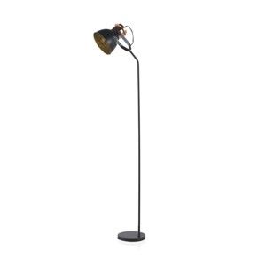 Černá stojací lampa Geese, výška 1,5 m