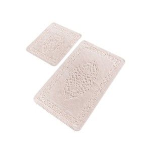 Sada 2 růžových bavlněných koupelnových předložek Confetti Bathmats Elite Powder
