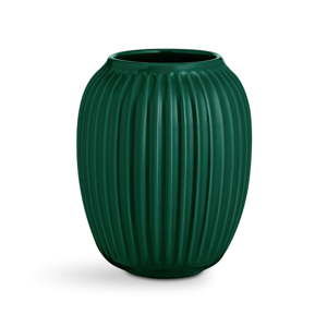 Zelená kameninová váza Kähler Design Hammershoi, výška 20 cm