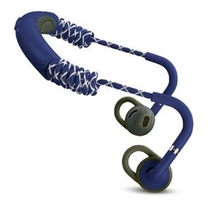 Tmavě modrá bezdrátová Bluetooth sluchátka do uší Urbanears STADION Trail