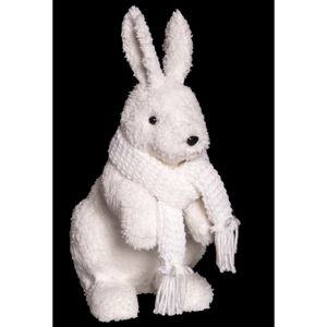 Bílá vánoční dekorace Unimasa Rabbit