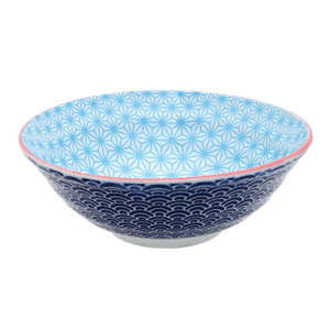 Modrá porcelánová mísa Tokyo Design Studio Star/Wave, ⌀ 21 cm