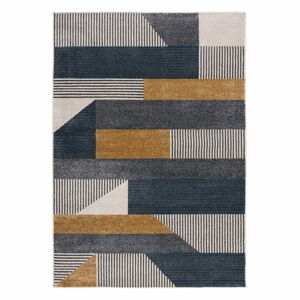 Žluto-modrý koberec Flair Rugs Brix, 120 x 170 cm