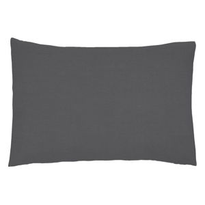 Sada 2 tmavě šedých povlaků na polštář z bavlněného perkálu L'Officiel Interiors Les Essentiels, 50 x 70 cm