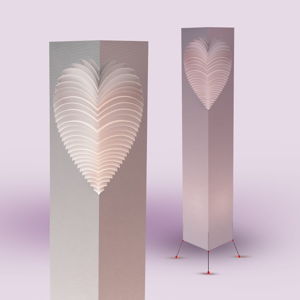 Světelný objekt MooDoo Design Heart, výška 110 cm