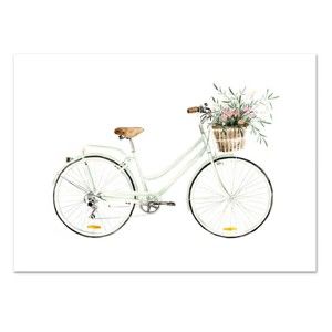 Plakát Leo La Douce Bicycle Love, 21 x 29,7 cm