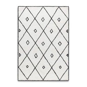 Černobílý ručně tkaný koberec z bavlny HF Living Morocco Fes, 140 x 200 cm