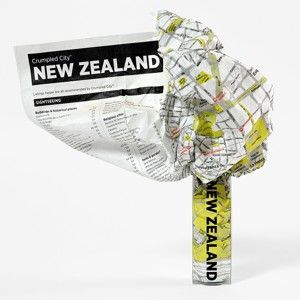 Zmačkaná cestovní mapa Palomar Nový Zéland