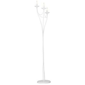 Bílá volně stojící lampa Glimte Charming, výška 164 cm