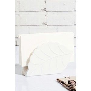 Porcelánový a bambusový držák na ubrousky Kosova Rachel, 4 x 14 x 9 cm
