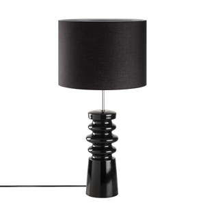 Černá dřevěná stolní lampa Opviq lights Rosee