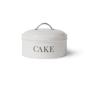 Bílá dóza na dort Garden Trading Round Cake Tin In Chalk