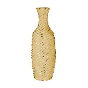 Keramická váza ve zlaté barvě InArt, výška 39 cm