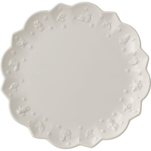 Bílý porcelánový talíř s vánočním motivem Villeroy & Boch, ø 23,3 cm