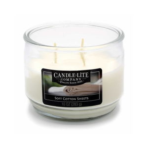 Vonná svíčka ve skle s vůní jemné bavlny Candle-Lite, doba hoření až 40 hodin