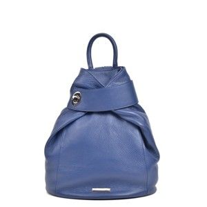 Modrý dámský kožený batoh Anna Luchini Lismo