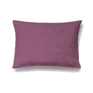 Tmavě fialový lněný povlak na polštář Maison Carezza Lily, 70 x 80 cm